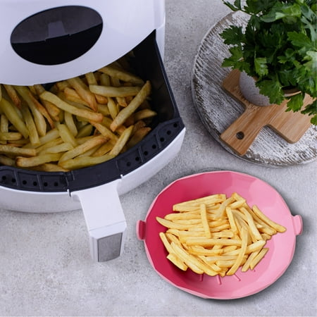 

2 Pack Air Fryer Silicone Pots 7.8 Inch Silicone Air Fryer Reusable Liners Round Easy Cleaning Food Safe Silicone Air Fryer Basket Oven Accessories Fits 3 To 5 QT Air Fryer