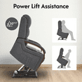 thumbnail image 4 of FlexiSpot Dual Motor Recliner Chair, Adjustable Recliner with Lumbar Support and Padded Seat Backrest for Living Room, Dark Gray, 4 of 8