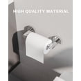 thumbnail image 3 of Double Post Pivoting Detachable Wall Mount Toilet Paper Holder by RUACQ, Polished Chrome, 3 of 6