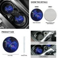 thumbnail image 4 of Renewold Sea Turtle Galaxy Black Car Seat Cover 11 PCS for Men Women Car Seat Protector with Steering Wheel Cover Headrest Cover Cup Coasters Handbrake Cover Gear Shift Knob Cover Car Coasters, 4 of 7