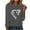 Gray, variant on ibuvkizy Valentine's Day!Womens Sweatshirt Printed Round Neck Pullover Long Sleeved Casual Womens Sweatshirts Pink,L