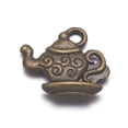 thumbnail image 2 of Alloy Pendants Lead Free and Cadmium Free Teapot Bronze Size: 13mm long 12mm wide 4mm thick hole: 2mm, 2 of 4
