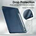 thumbnail image 2 of FINTIE Case for Samsung Galaxy Tab S10 FE/ S9 FE 5G 10.9 Inch/Tab S9 11 Inch with S Pen Holder, Slim Shield Multiple Angle Stand with Soft TPU Back Shell Cover, Navy, 2 of 7