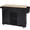 Black, variant on Kitchen Service Cart Bar Cabinet with 2 Doors Cabinet and Towel Rack, Wood 5 Wheels Rolling Sideboard Buffet Cabinet with 3 Drawers and Storage Shelf