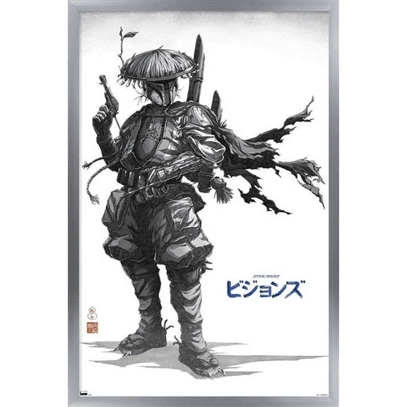 Star Wars: Visions - Boba Wall Poster, 22.375" x 34", Framed
