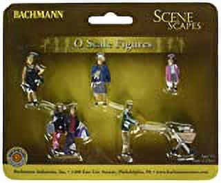 bachmann industries scenescapes strolling people miniature figures (5 piece)