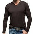 thumbnail image 1 of Birdeem Mode Décontractée pour Hommes Col en V Manches Longues avec Blouses & Chemises, 1 of 1