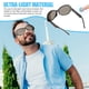 thumbnail image 3 of Shakven Gafas con parlantes,Gafas de sol con audio para hombres,Gafas de audio polarizadas ligeras | Gafas de sol inalámbricas con control de voz, gafas de sol con protección UV con micrófono y, 3 of 5