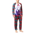 thumbnail image 2 of Elippeo Family Matching Christmas Pajamas, Romper/ Bear Print Long Sleeve Tops and Plaid Pants Sleepwear Loungewear Set, 2 of 10