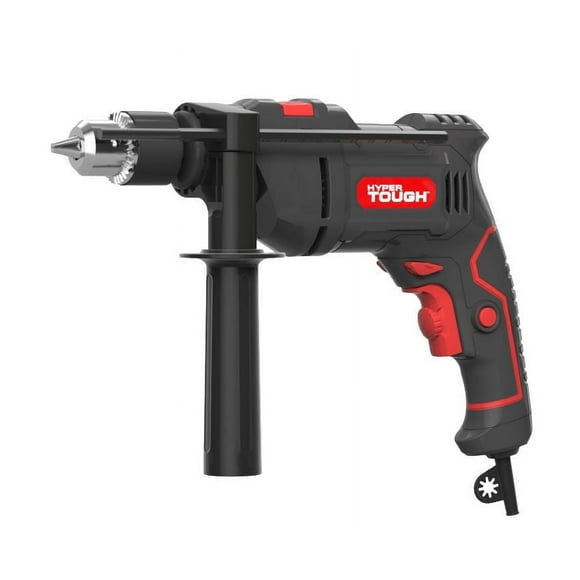 Hyper Tough 6-Amp 1/2-Inch Corded Hammer Drill, Keyed Chuck, TD6HD