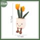 thumbnail image 5 of Tulip Amuseables Juguete de peluche, 13.7 pulgadas simulación maceta peluche animal peluche almohada decoración muñeca, suave y esponjoso juguete de plantas suculentas, adorable Offi, 5 of 5