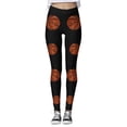 thumbnail image 3 of MKLEKYY Leggings deportivos para mujer Leggings para mujer Leggings cómodos para hacer ejercicio Pantalones con estampado navideño de bloques de color Leggings suaves y elásticos, 3 of 4