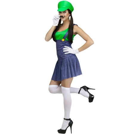 Pretty Plumber Adult Costume (Green)