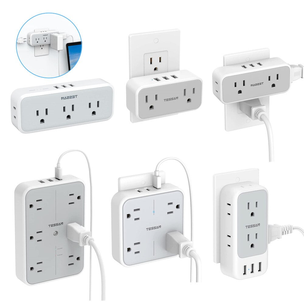 Outdoor Smart Plug, TESSAN WiFi Smart Outlet Switch with 3 Individual Sockets