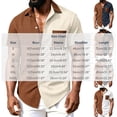 thumbnail image 3 of Men's Vintage Waffle Shirt Short Sleeve Button Down Summer Colorblock Beach Work Shirts, 3 of 6