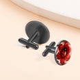 thumbnail image 6 of Ladybugs Silver Jewelry Men Cufflinks for Dress Shirts Made of Stainless Steel for Formal Occasions, 6 of 6
