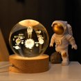 thumbnail image 1 of Adornos de escritorio con forma de bola de cristal del sistema solar para novias, estudiantes, decoraciones de luz nocturna con forma de bola de cristal, regalo de cumpleaños, 1 of 6