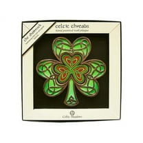 Royal Tara St. Patrick's Day Irish Shamrock  Celtic Threads Wall Decorative Plaque - 15cm x 17cm