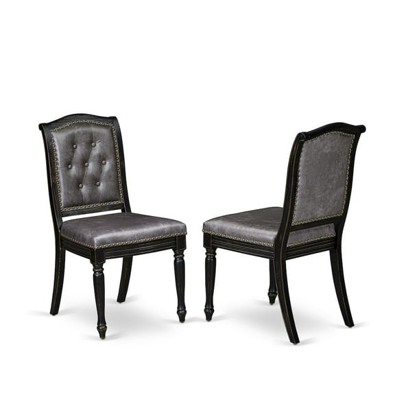 Luxe by East West Furniture Parson Kitchen Room Chairs Set of 2