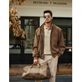 thumbnail image 5 of COOFANDY Mens Polo Shirt Classic Quarter Button Sweaters Slim Fit Long Sleeve Knitted Golf Shirts, 5 of 7