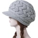 thumbnail image 4 of Gorro de punto cálido de invierno para mujer, gorros de lana para esquí y nieve con gorro de punto cálido para invierno, gorros de lana, boinas de esquí para nieve, gorras Snapback con viser, 4 of 4