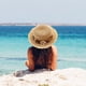 thumbnail image 5 of 56-58 cm circunferencia del sombrero sombrero de paja para mujer sombrero para el sol protector solar guirnalda para exteriores sombrero de copa plano sombrero de playa sombrero para el sol plegable, 5 of 5