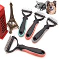 thumbnail image 2 of Removedor de pelo de mascotas, cepillo de depilación de gatos, herramientas de aseo para perros, Herramientas de limpieza de doble cara, accesorios, productos para mascotas, 2 of 4