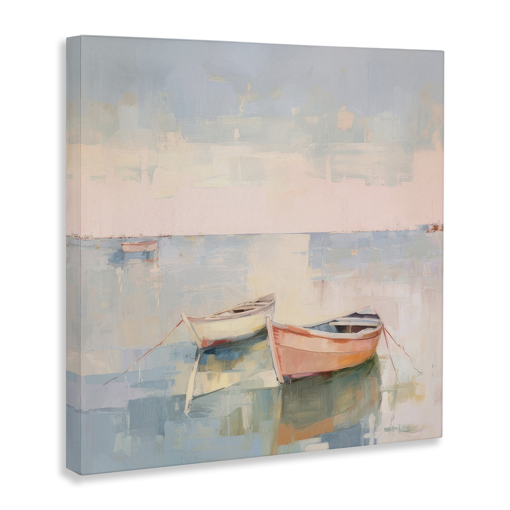 Stupell Industries Coastal Breeze Sailing Nautical & Beach Painting Wrapped Canvas Art Print Wall Art, 36 x 36
