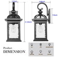 thumbnail image 2 of Lámpara de Pared Exterior Darkaway 56 cm Impermeable Negra, 2 of 8