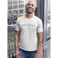 thumbnail image 2 of Cheyenne, Text. Men T-Shirt, Male Large, 2 of 4