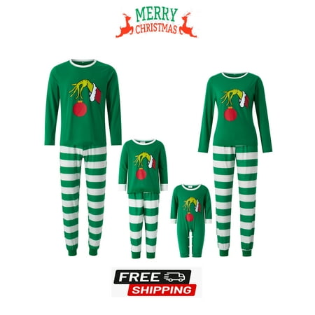 

Pudcoco Christmas Pajamas for Family Matching Pajamas for Couples Children Baby Dog