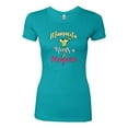 thumbnail image 2 of Wild Bobby, Mamacita Needs a Margarita Mother's Day Womens Slim Fit Junior Tee, Tahiti Blue, Large, 2 of 6