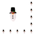 thumbnail image 3 of Monstrate Feliz Navidad Botella de vino Cubierta Festival Barba blanca Fiesta Atmósferas Cap Decoración Reutilizable de Navidad Gorra negra gorra negra 10Conjunto, 3 of 6