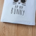 thumbnail image 6 of Kids Boys Short Outfit Summer Cute Bunny Print with Elastic Waist Striped Shorts Clothing Sets Toddler Easter Clothes, 6 of 6