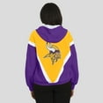 thumbnail image 5 of Women's WEAR by Erin Andrews Gold/Purple Minnesota Vikings Retro Crinkle Full-Zip Hoodie Windbreaker, 5 of 5