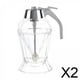 thumbnail image 1 of 2 Dispensadores De Miel, Tarro De Miel Transparente De 180 Ml Con Soporte Para Salsas, Condimentos, Azúcar, 1 of 8