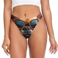 thumbnail image 1 of Fotbe French Bulldog In Sunglasses Tanga Sin Costuras para Mujer con Estampado – Panties Invisibles, Transpirables y Cómodos para Uso Diario-Medium, 1 of 6