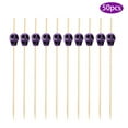 thumbnail image 1 of Cqxid Wine Rack Decoration Under $5 50pc Bamboo Pick Buffet Fruit Fork Party Dessert Stick Cocktail Skewer, 1 of 8
