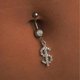 thumbnail image 5 of Anillo de ombligo, peligro de perforación del ombligo de verano, anillo de ombligo, cintura de bikini de barra, joyería de mujer, 5 of 5