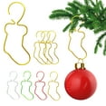 thumbnail image 6 of Christmas Ornament Hooks, Metal Ornament Hangers, Durable Rust-Resistant Electroplated Metal Hooks for Hanging Heavy Christmas Decorations, Small 1.97 Inch Length, Red Green Silver Finish, 50 Pieces, 6 of 6
