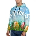 thumbnail image 3 of Daiia Happy Easter for Men's Fashion Hoodies & Sweatshirts with Kangaroo Pocket Hooded Sweatshirt Breathable & Moisture Wicking-Small, 3 of 7