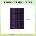 thumbnail image 3 of Golf Towel 24x16in Absorbent Quick Dry Decontamination Mountain-Climbing Clench Designed To Carry Four Side Locks Purple Buffalo Plaid Check Tartan Scotland_4, 3 of 8