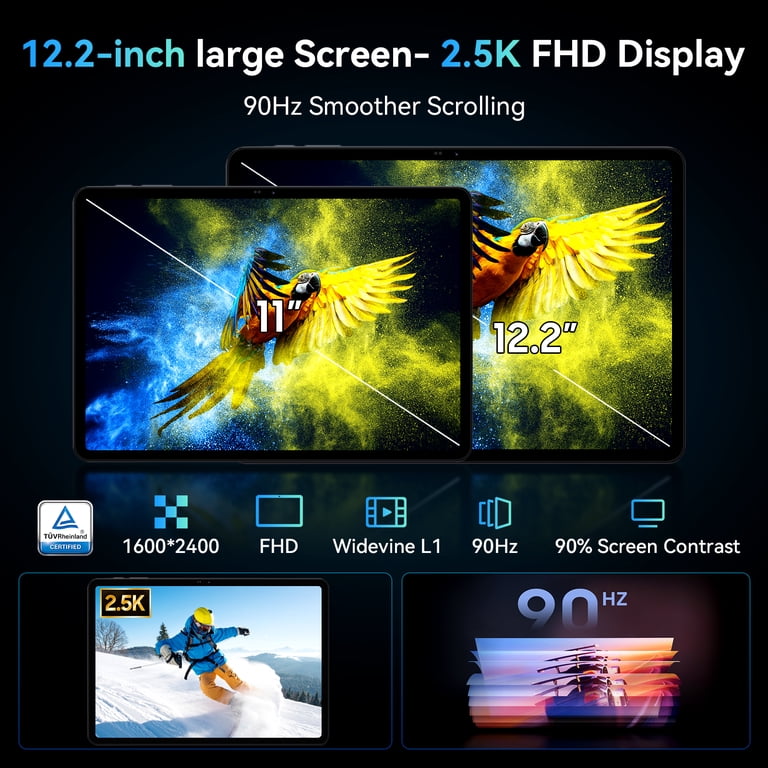 TABWEE T60 AI Tablet Android 16, 12