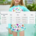 thumbnail image 3 of Avrnliq Girls 2-Piece Long Sleeve Rash Guard Swim Set UV Protection Quick Dry Dinosaur Print Mint Green Swimwear for Girls 8-15 Years,Size 12-13T, 3 of 6