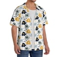 thumbnail image 2 of Fotbe Cute Elephant Camisa Estampada de Manga Corta para Hombre, Casual de Verano, Estilo Playero, Sin Arrugas-X-Large, 2 of 5