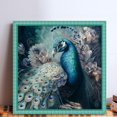 thumbnail image 3 of (11CTACC-2444__C__ 40x40) hilo algodón ecológico bordado 11CT 3 hebras impresión 40*40cm kit serie punto cruz pavo real, 3 of 9