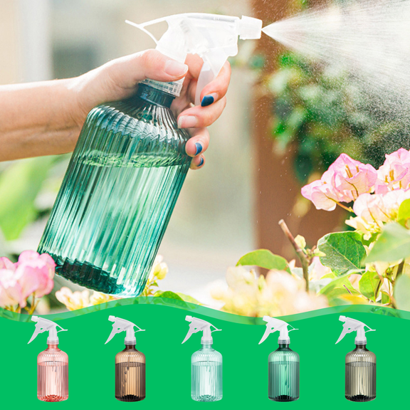 CuiLiyq Spray Bottle For Plants, 500ml Handheld Garden Plants Mister with Adjustable Nozzle, for Plants, Spring Gardening, Cleaning, Hair, Pets Care (Army Green)