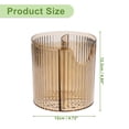 thumbnail image 4 of Unique Bargains Makeup Brush Cup 4 Slot Makeup Brush Holder for Vanity for Bathroom Countertops Brown, 4 of 7