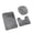 Dark Gray, variant on XHKUYI 3 PCS Red Bathroom Rug and Mat Set 20 × 33 inch, Non-Slip Shaggy Bath Rug, Contour Toilet Mat and Lid Cover Combo, Soft Absorbent Fuzzy Bathroom Floor Decor for Bath and Restroom