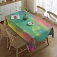thumbnail image 2 of Colorful Tie Dye Pattern Rectangle Tablecloth 60"x84",Waterproof Polyester Rectangle Table Cloth, Wipeable Spillproof Polyester Tablecloth for Dining, Camping, Indoor and Outdoor, 2 of 5